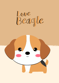 I Love Beagle Dog Theme