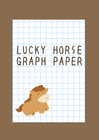 LUCKY HORSE GRAPH PAPER/BROWN
