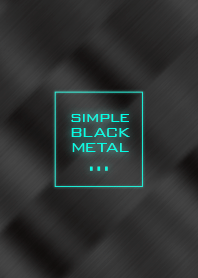 シンプル ブラック メタル