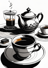 Leisurely coffee time   f66752