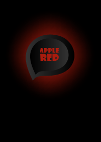 Apple Red Button In Black V.3