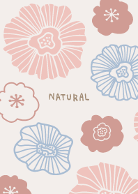 Flowers Darkish Pink Brown from Japan