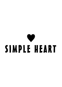 *SIMPLE HEART* BLACK&WHITE.