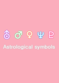 Astrological symbols Ver.P