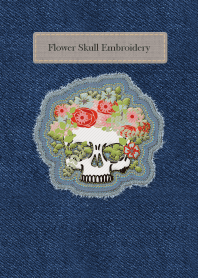 Flower Skull Embroidery 16