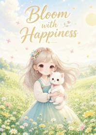 เด็กหญิงน่ารักและแมวตัวน้อย V.102