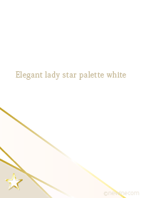 Elegant lady star palette white
