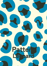 Pattern Leopard Cerulean Blue