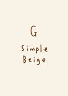 Simple G beige