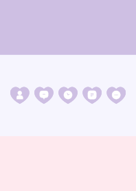 SIMPLE HEART(pink purple)V.48b