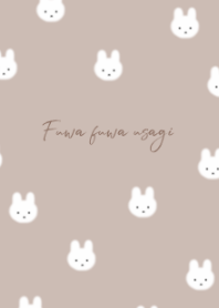 Fuwafuwa rabbit /beige brown