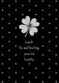Good Luck Four Leaf Lucky Grass_silver