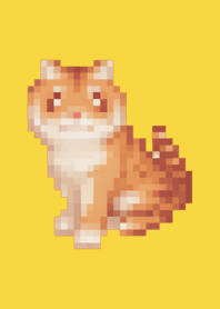 Tiger Pixel Art Theme  Yellow 02
