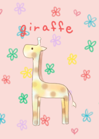 Animal watercolor ~giraffe~