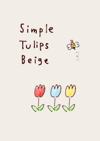 simple Tulips beige.