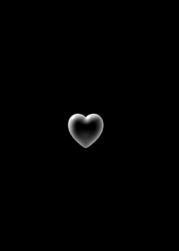 simple heart(skeleton)/black.