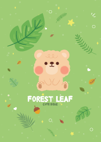 Teddy Bear Forest Leaf Cutie