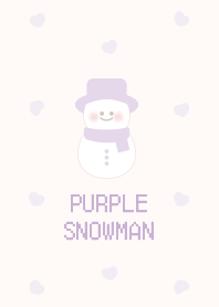 snowman pattern [pale purple]