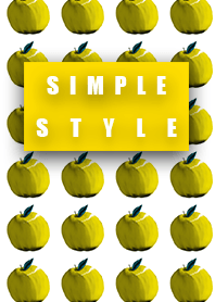 Simple style apple yellow