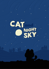 Cat and Night Sky