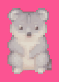 Koala Pixel Art Theme  Pink 01