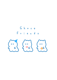 Neko ghost(line)/blue col