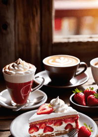 Coffee strawberry chocolate cake a8FA3d