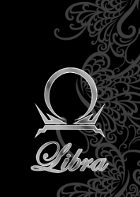 Libra line art 1 black JPN