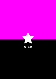 Simple Lucky Star-Black&Vivid Pink