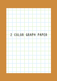 2 COLOR GRAPH PAPER/BLUE&GR/BROWN/ORANGE