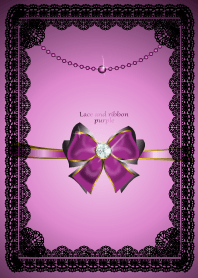Lace and ribbon purple