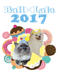 Fat cat lala and dog ball