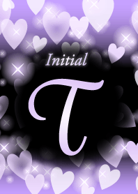 T-Initial-heart- Purple&black