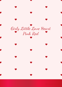Girly Little Love Heart Pink Red