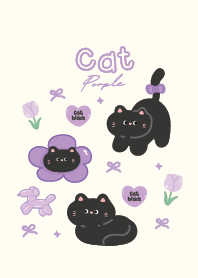 ฮัลโหล แมวดำน่ารัก : สีม่วง