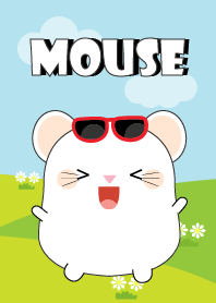 Lovely Fat White Mouse Theme