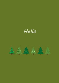 Extremely simple.Christmas tree(green)
