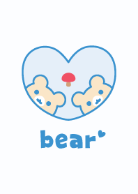 熊 蘑菇 [藍色]