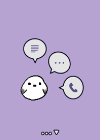 small bird&Simple Shimaenaga purple