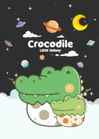 Crocodile Chic Cloud Matte Black