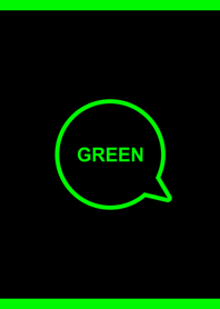 シンプル ブラック＆グリーン No.4X