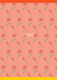 Red rose pattern on R&Y