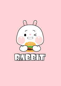 Simple White Rabbit Love Food Theme