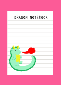 DRAGON NOTEBOOK-FLASHY PINK