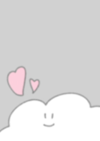 Simple cloud theme gray and white