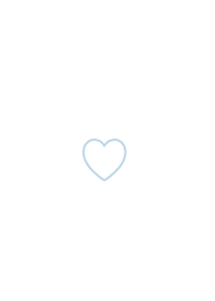 1 heart /white aqua blue BW.