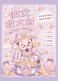 Fairy gets rich god of Wealth