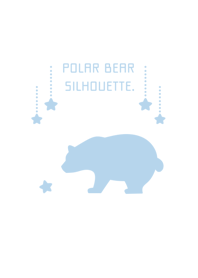 POLER BEAR SILHOUETTE.