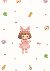 Happy little rabbit girl (Pp)