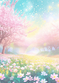 優美な春の風景の着せかえ(Spring-743)